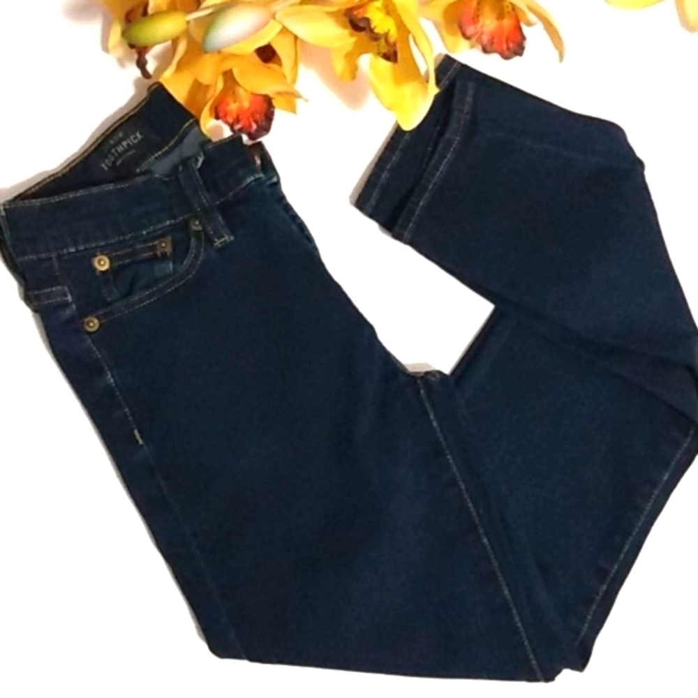 J. CREW DARK BLUE TOOTHPICK JEANS SIZE 25 - Picture 3 of 8